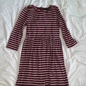 Forever 21+ striped fit and flare dress